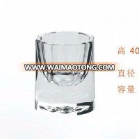 beautiful clear little glass cup 10ml for drinking wine