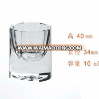 beautiful clear glass cup for drinking water or wine about 8-10ml